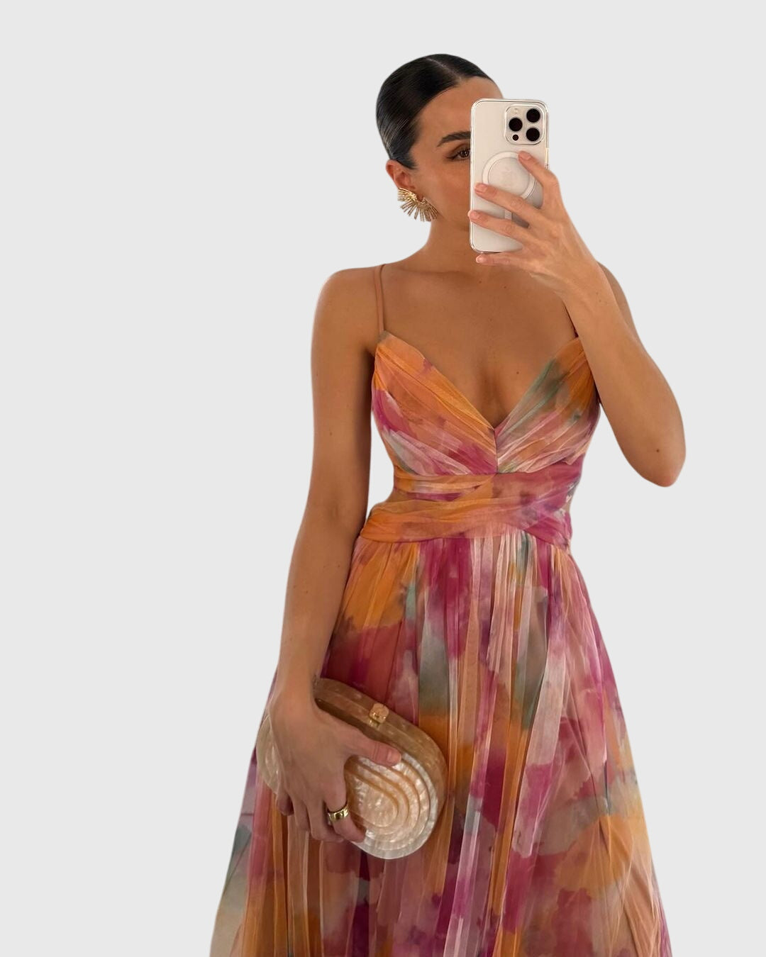 Caroline | Floral Maxi Dress – view 3