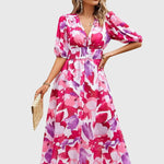 Merlin | Flattering Floral Midi Dress – view 15