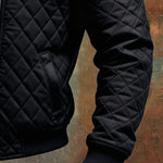 Josip | Black Quilted Coat Featuring Shoulders – view 3