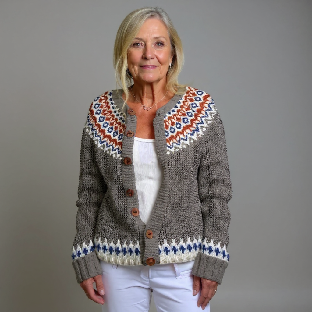 Bella vintage Icelandic cardigan for women | Ellie Dublin