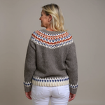 Bella vintage Icelandic cardigan for women, view 3