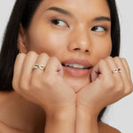 Reya Blue Chain Ring – view 4