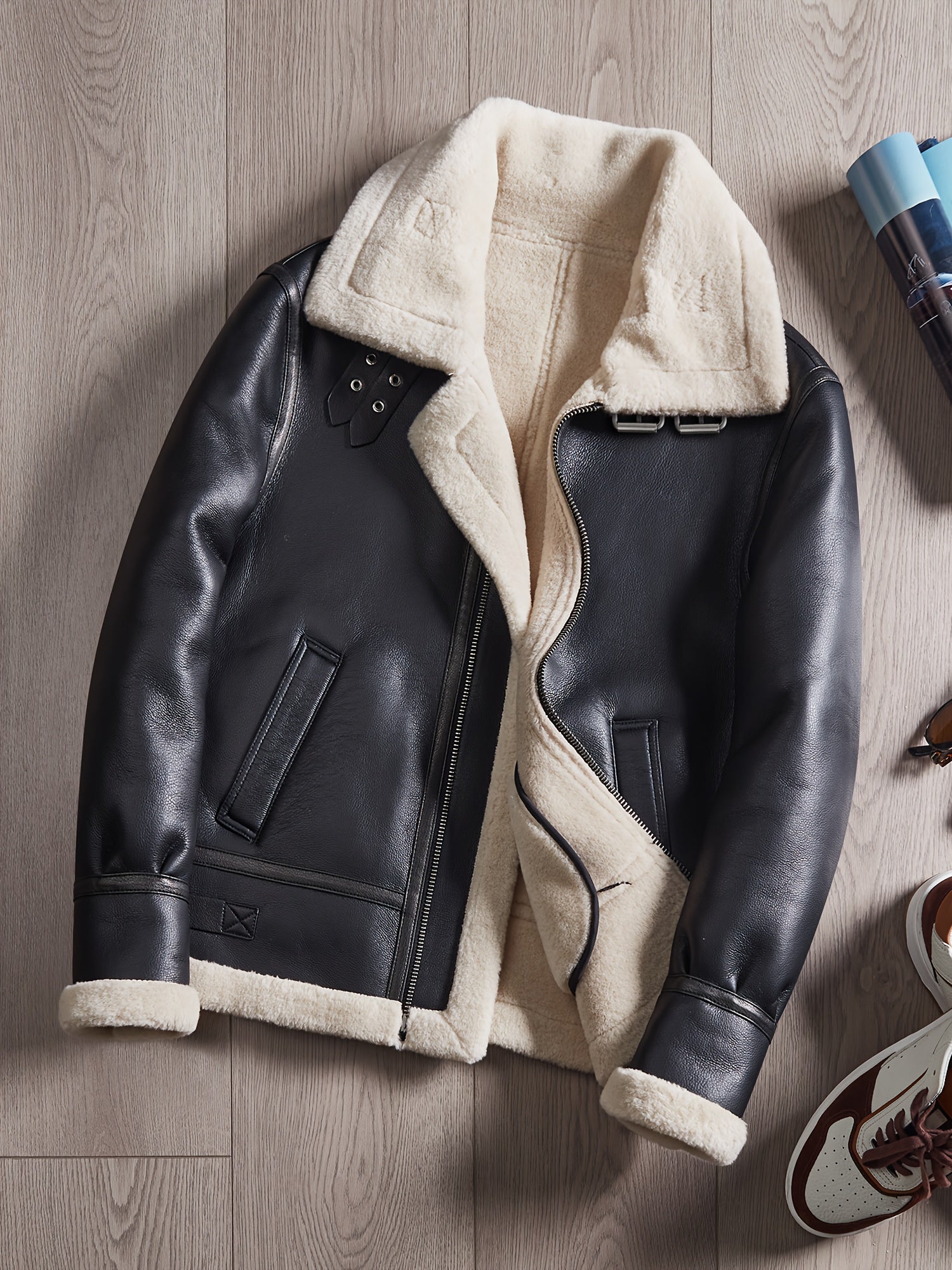 Joe | Cozy Biker Jacket for Chilly Autumn and Winter Days – view 10