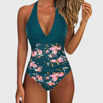 Émilie | Chic V-Neck One-Piece Swimsuit – view 3