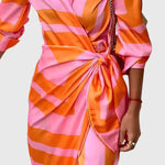 Everly | Elegant Wrap Dress with Print – view 6