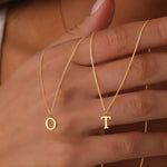 Initials Necklace with Love Letter Design – view 2