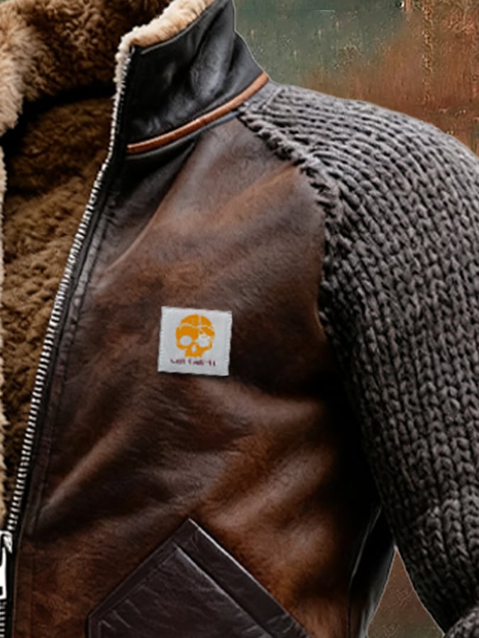 DOMINIK | Jacket Featuring Mesh Accents and Cozy Sherpa Lining – view 2