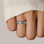 Calira Twisted Infinity Silver Ring – view 2