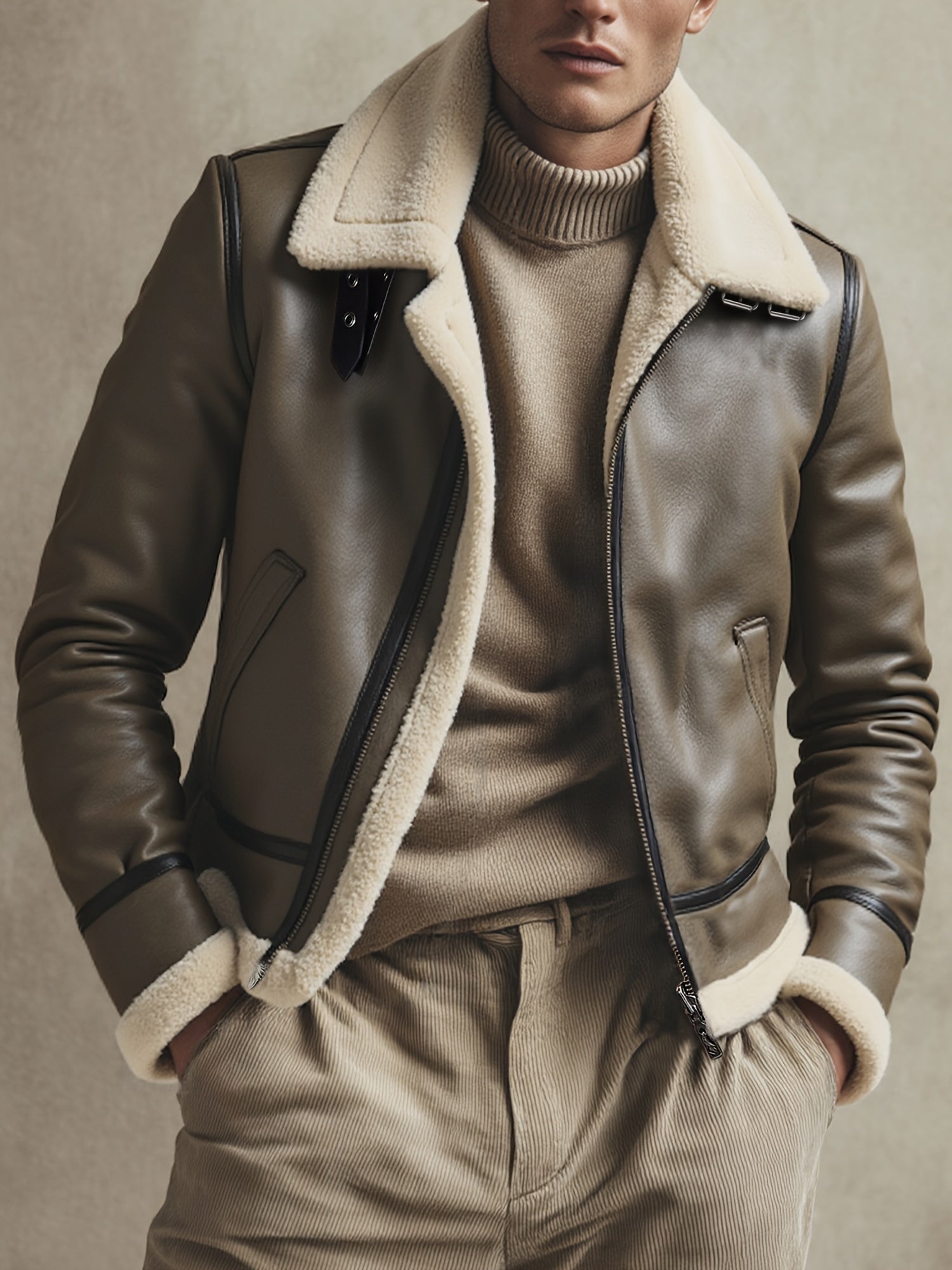 Joe | Cozy Biker Jacket for Chilly Autumn and Winter Days – view 6