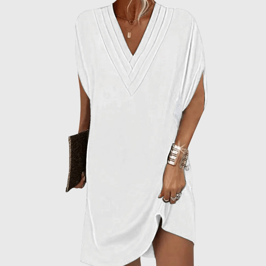 Christine | Elegant Dress Concealing the Belly – view 6