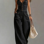 Octavie | Loose Denim Jumpsuit – view 4