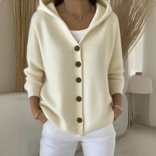 Darienne hooded knit cardigan, second colourway | Ellie Dublin