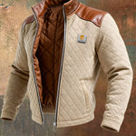 Filip | Beige Puffer Jacket Featuring Details