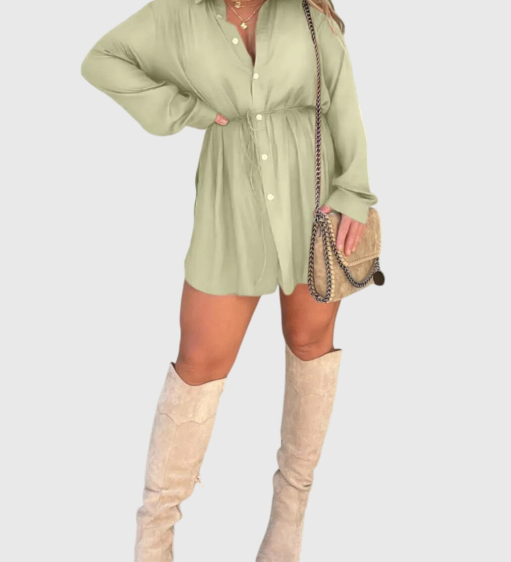 Sylvie | Elegant Pinafore Dress – view 10