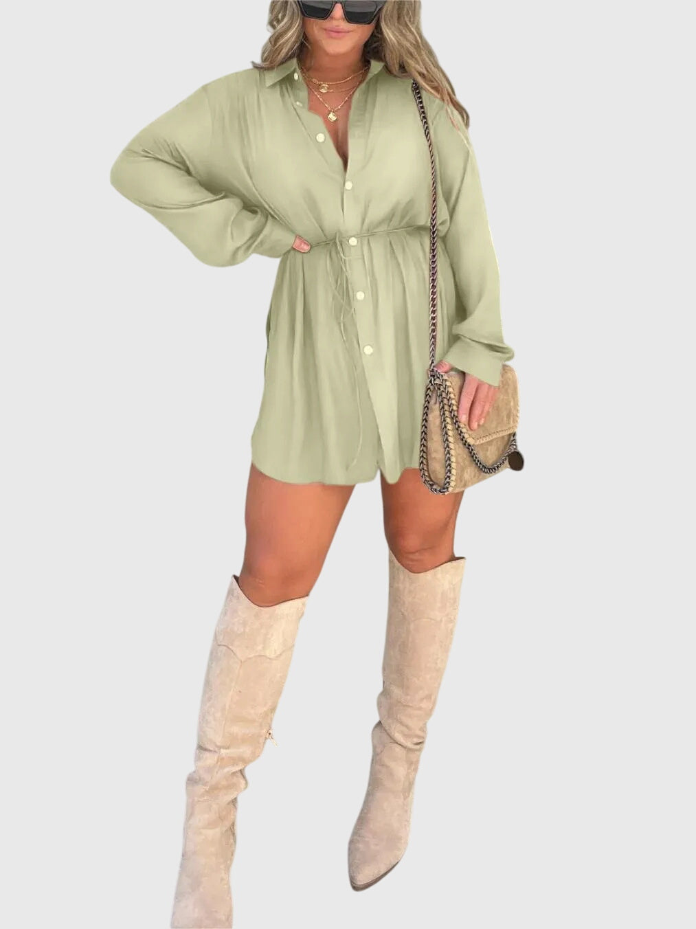 Sylvie | Elegant Pinafore Dress – view 10