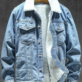 Milan™ | Cozy Winter Denim Jacket – view 3