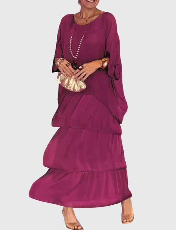 Patricia | Elegant Long and Flowing Dress – view 11