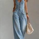 Octavie | Loose Denim Jumpsuit – view 3
