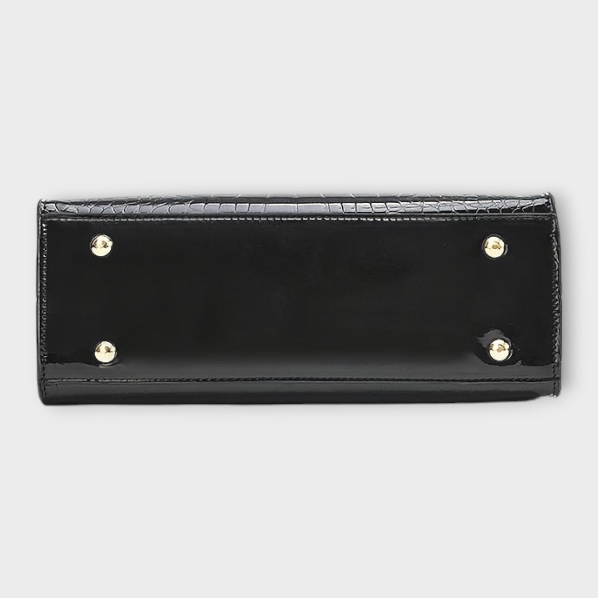 Emilie | Glossy Crocodile Tote – view 4