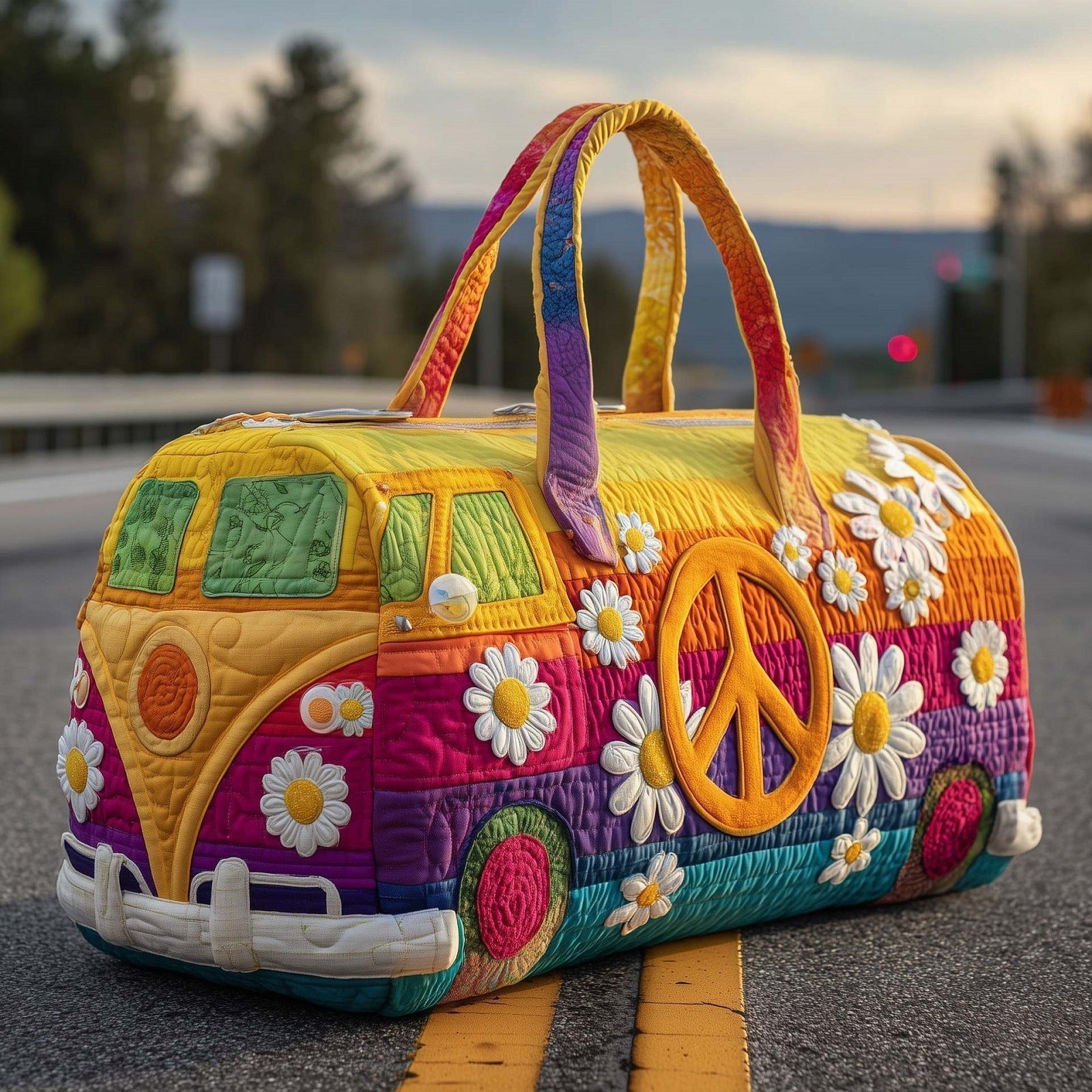 Daisyvana quilted weekend bag by Ellie Dublin