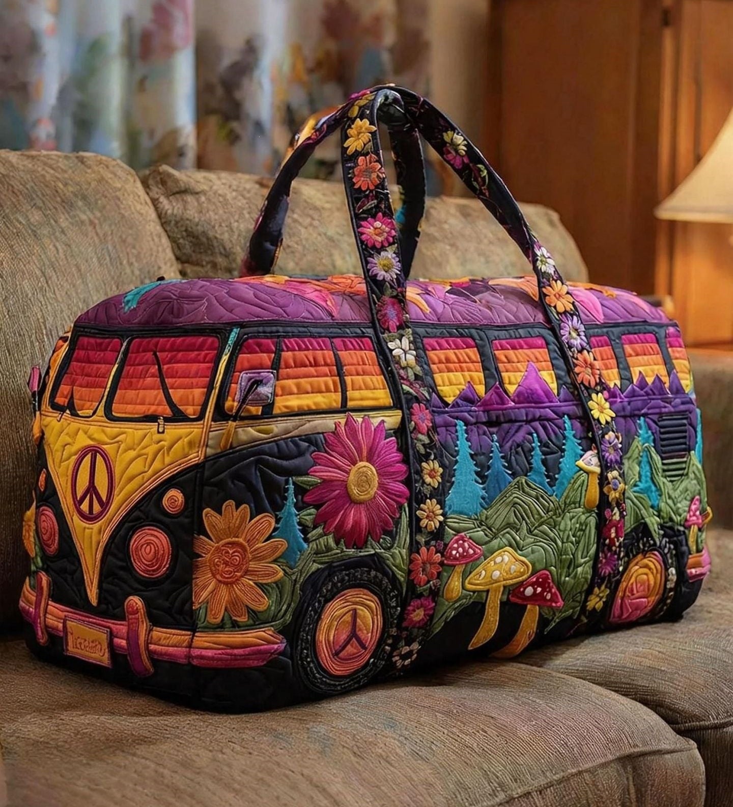 Wildvana quilted weekend bag by Ellie Dublin