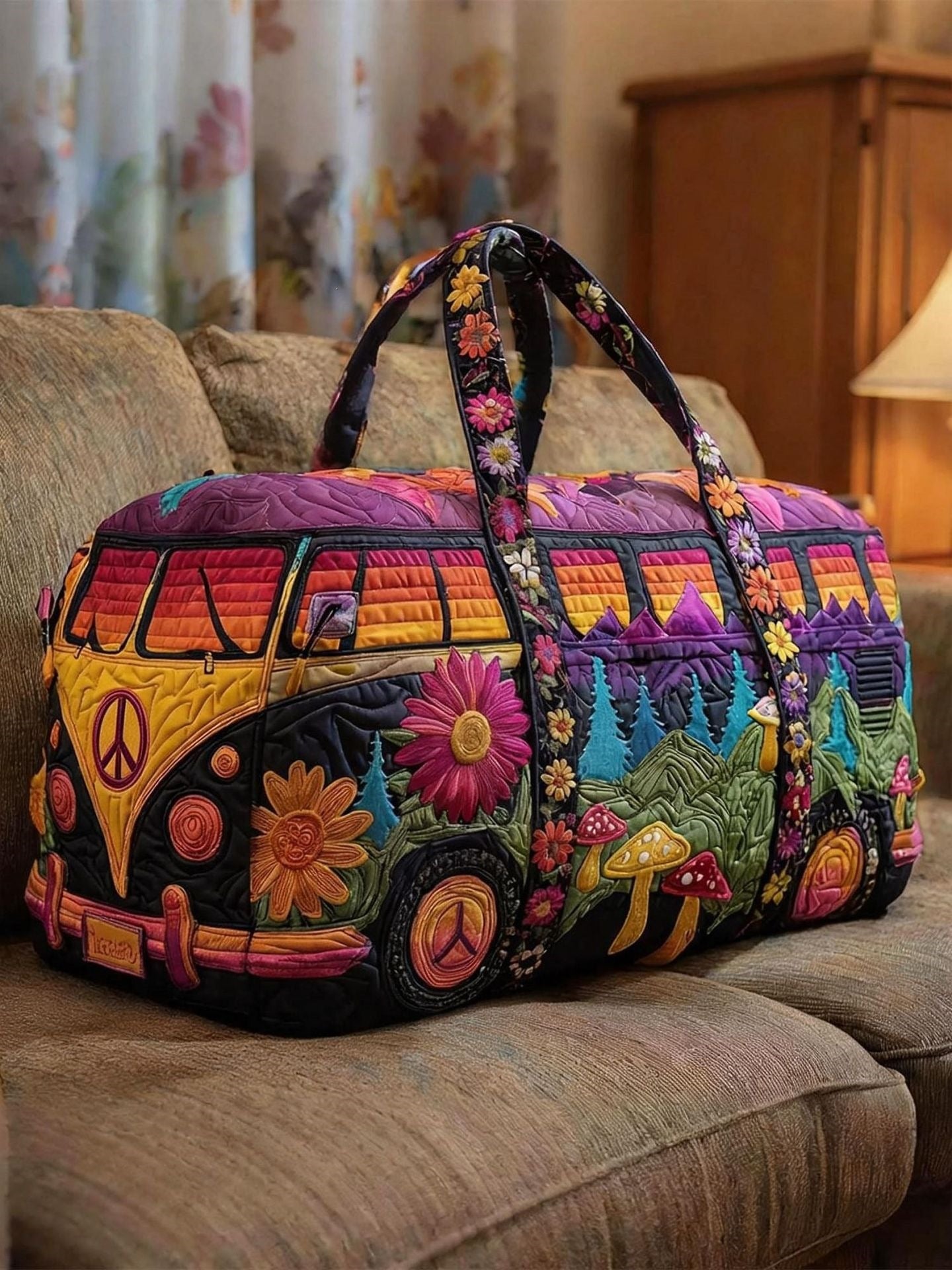 Wildvana quilted weekend bag by Ellie Dublin