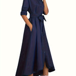 Martine | Perfect Buttoned Maxi Dress for Parties – view 10