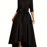 Martine | Perfect Buttoned Maxi Dress for Parties – view 4