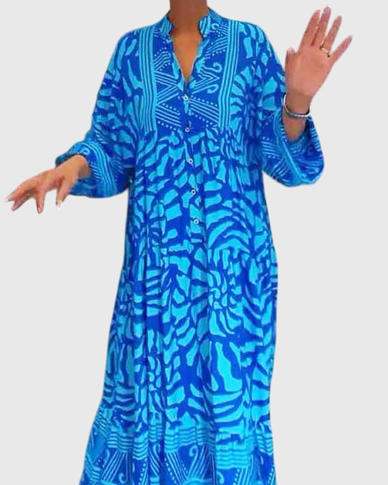 Mckinley | Maxi Dress with Elegant Print – view 3