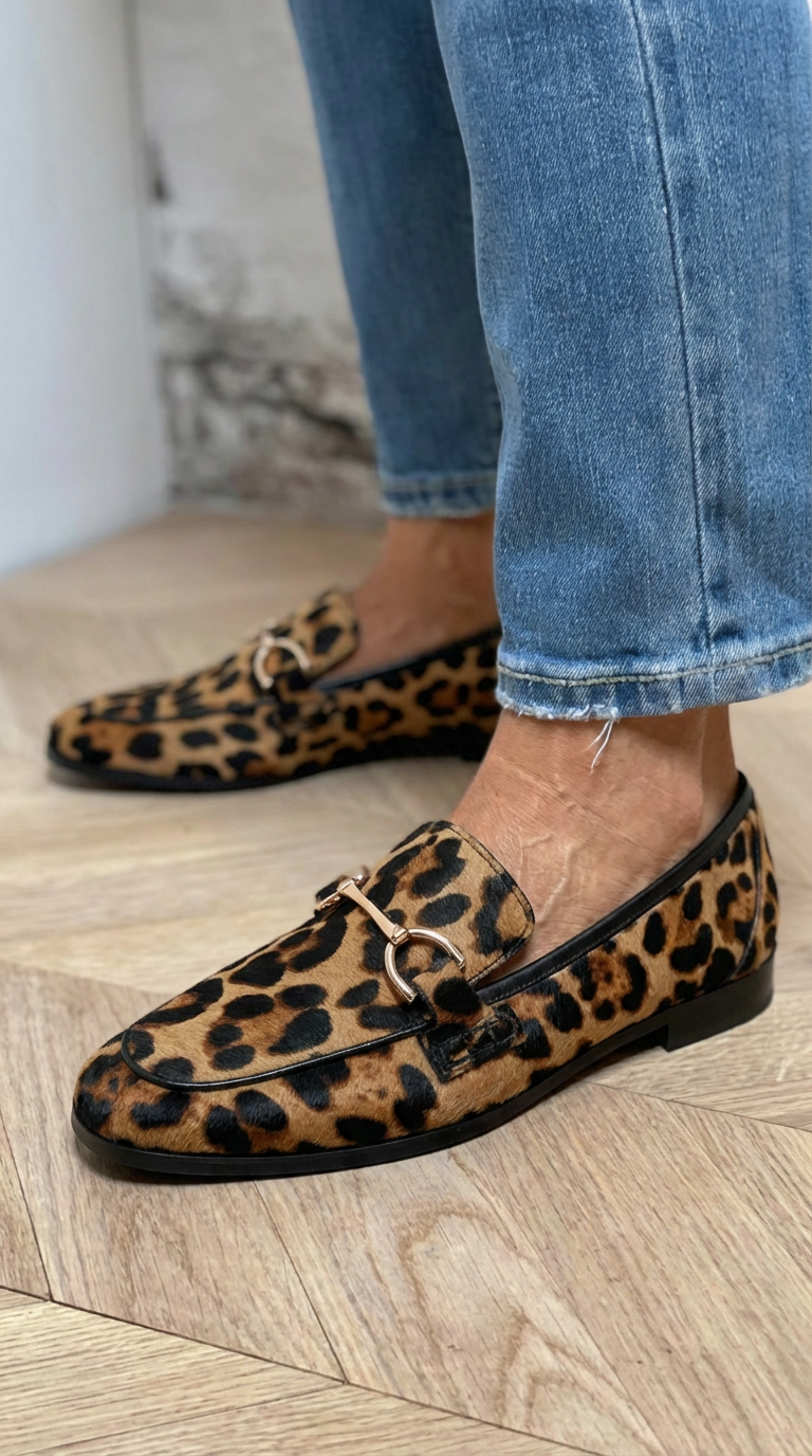 Adrianna - Striking Leopard Print Moccasins – view 4