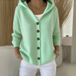 Darienne hooded knit cardigan, third colourway | Ellie Dublin