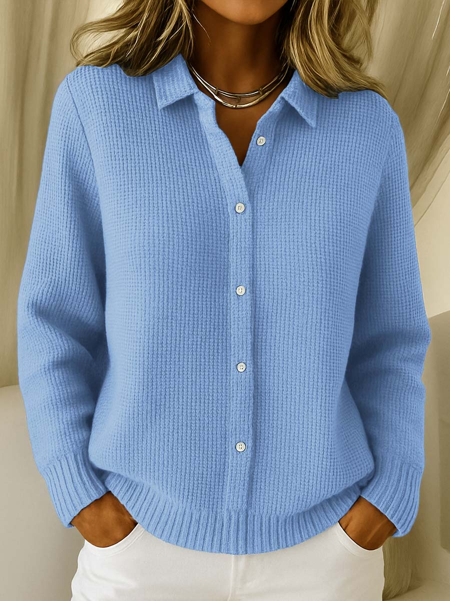 Caitlin textured knit button cardigan for women | Ellie Dublin