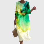 Martine | Elegant Floral Maxi Dress – view 6