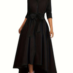 Martine | Perfect Buttoned Maxi Dress for Parties – view 15