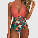 Émilie | Chic V-Neck One-Piece Swimsuit – view 4