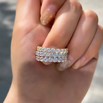 Élise – Double Band Diamond Ring – view 4