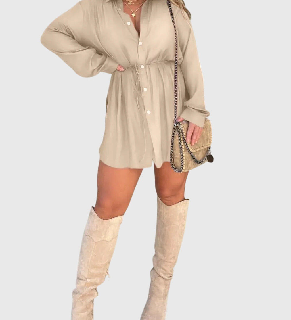 Sylvie | Elegant Pinafore Dress – view 9