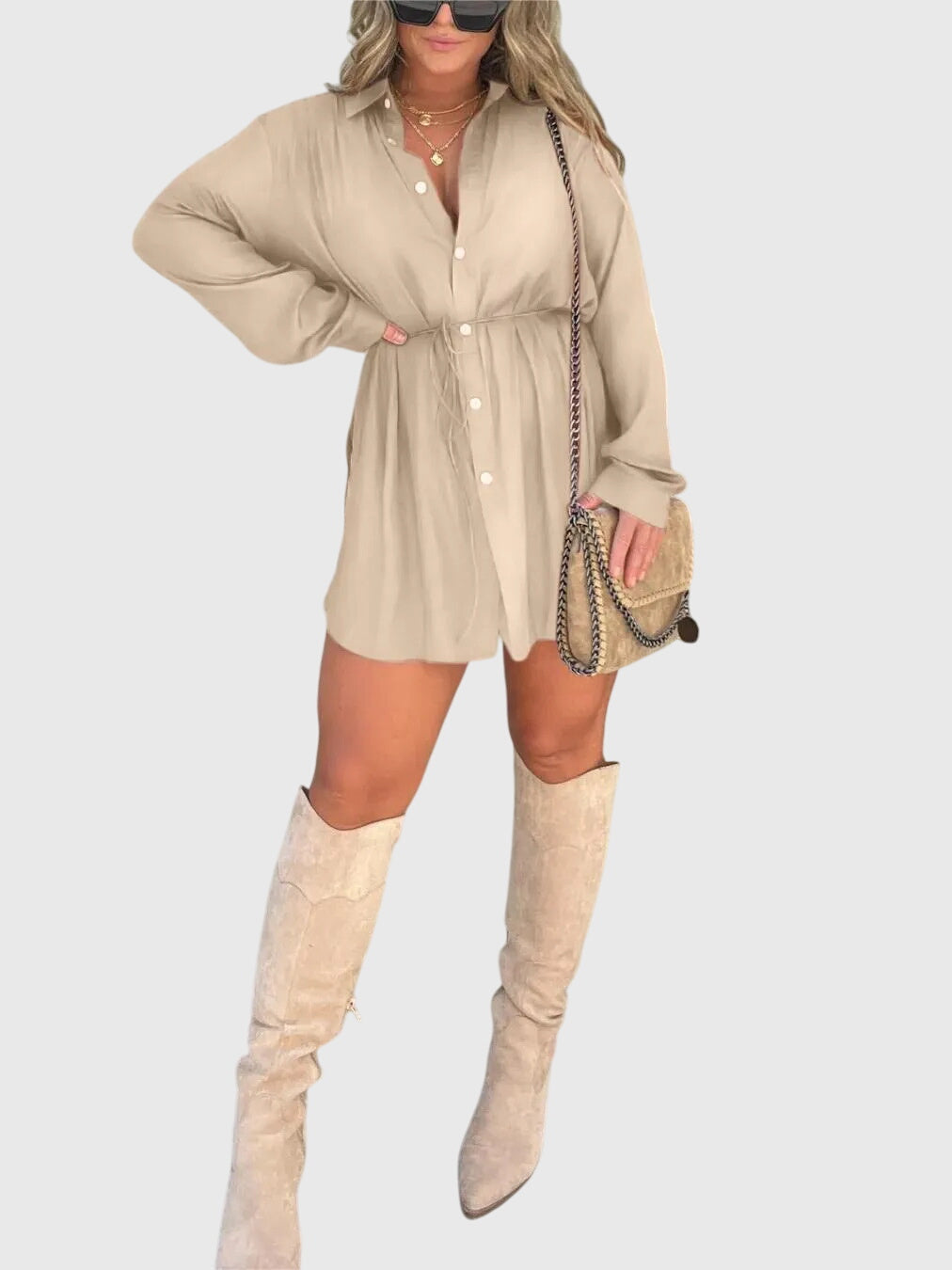 Sylvie | Elegant Pinafore Dress – view 9