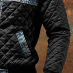 MATEO | Padded Jacket Featuring Denim Accents – view 2