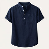 The Hyde Park Men’s Casual Summer Basic Shirt with Chest Pocket – view 9