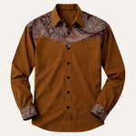 The Briarstone Park Men’s Two Tone Patchwork Western Lightweight Denim Shirt – view 5
