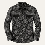 The Huntley Men’s Two Tone Patchwork Western Soft Denim Shirt – view 5