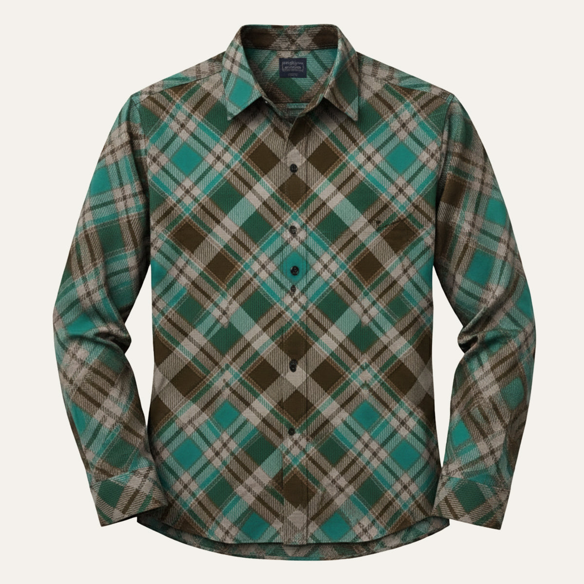 The Huntley Men’s Two Tone Patchwork Western Soft Denim Shirt – view 7