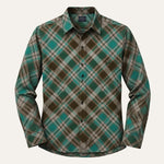 The Huntley Men’s Two Tone Patchwork Western Soft Denim Shirt – view 7