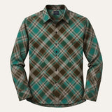 The Huntley Men’s Two Tone Patchwork Western Soft Denim Shirt – view 7