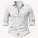 The Stratford Men’s Breathable Striped Wrinkle Resistant Shirt – view 9