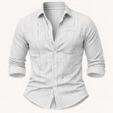 The Stratford Men’s Breathable Striped Wrinkle Resistant Shirt – view 9