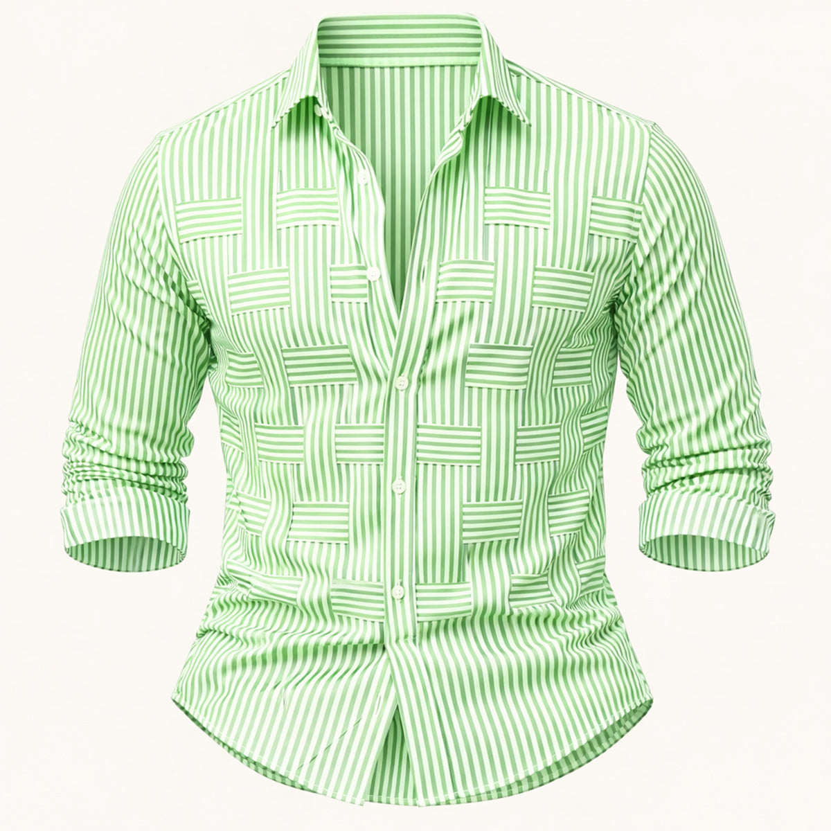 The Stratford Men’s Breathable Striped Wrinkle Resistant Shirt – view 7