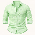 The Stratford Men’s Breathable Striped Wrinkle Resistant Shirt – view 7