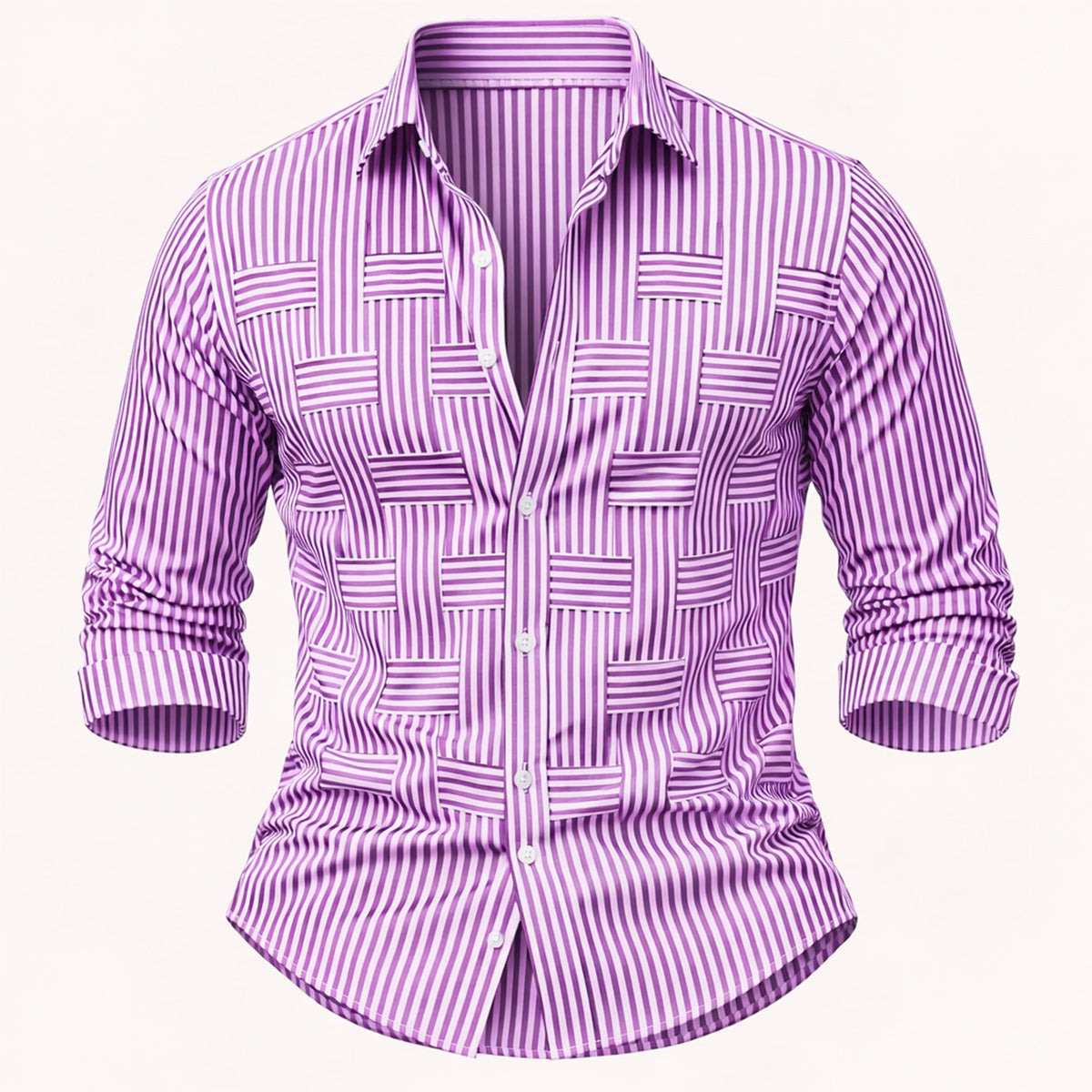 The Stratford Men’s Breathable Striped Wrinkle Resistant Shirt – view 5